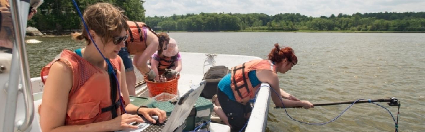 student research at jackson estuarine lab