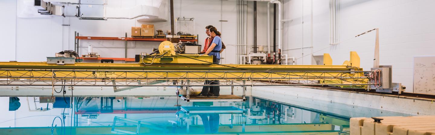 Engineering Tank at the Chase Ocean Engineering Laboratory