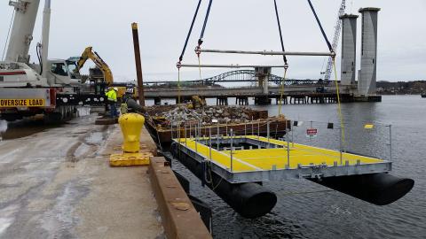 Turbine deployment at the Living Bridge