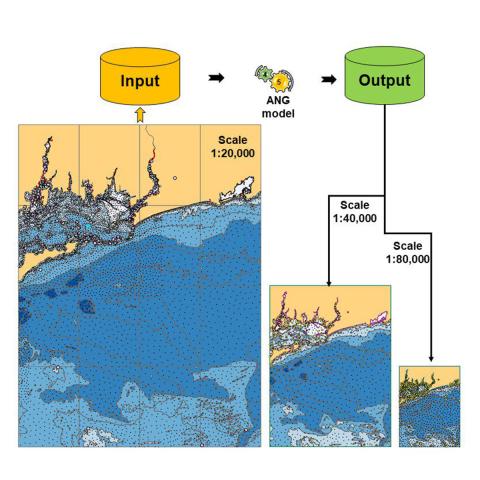 Color illustration showing water with input/output. 