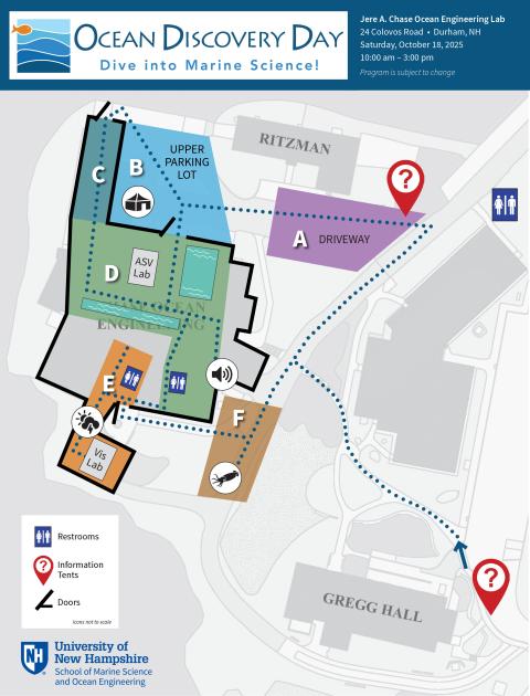 ODD event map for Saturday.