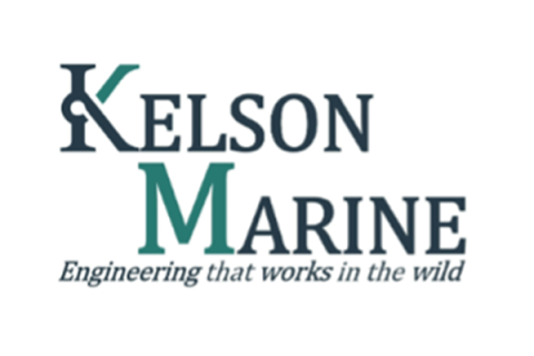 Color, cropped logo of Kelson Marine.